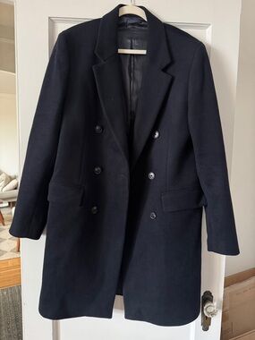 Mango Navy Pea Coat